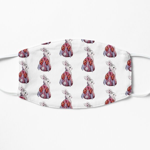 Ladybug Bunny Watercolor Mask