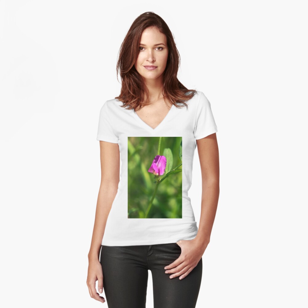 Item preview, Fitted V-Neck T-Shirt designed and sold by Hugh.