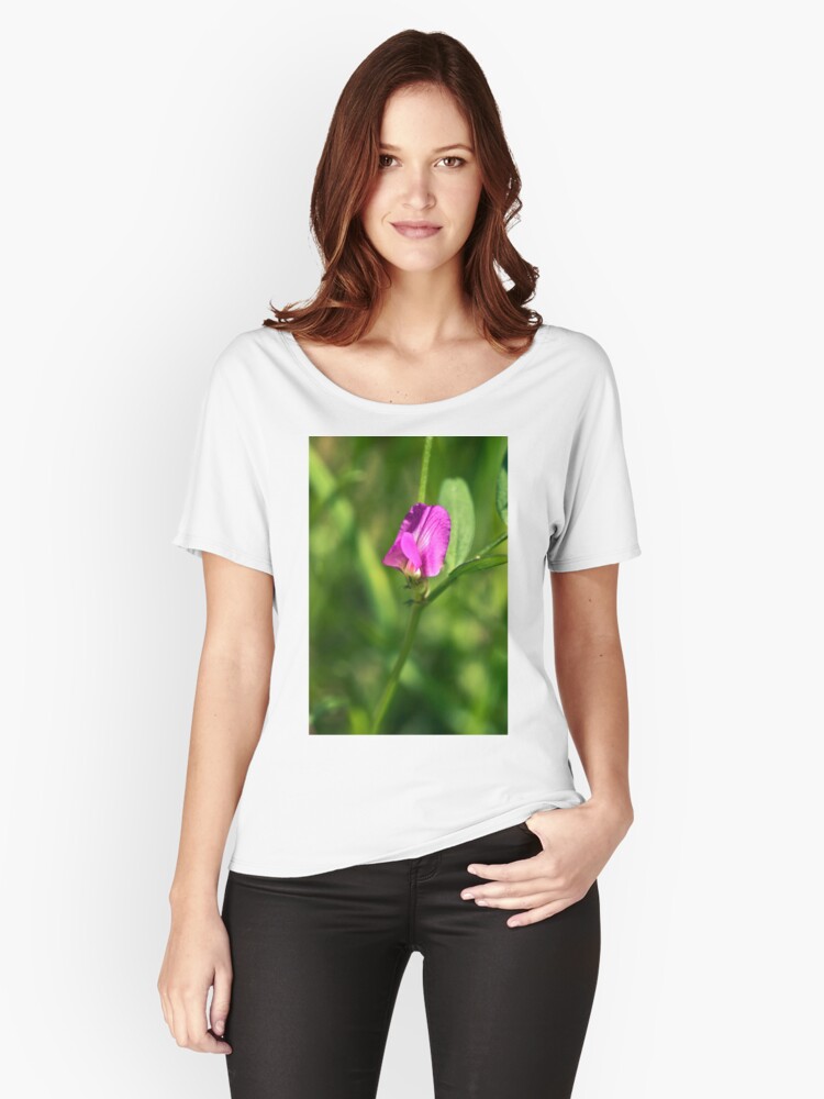 Thumbnail 1 of 3, Relaxed Fit T-Shirt, Common Vetch (Vicia sativa) designed and sold by Hugh.