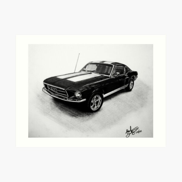 1967 Ford Mustang Fastback Art Print