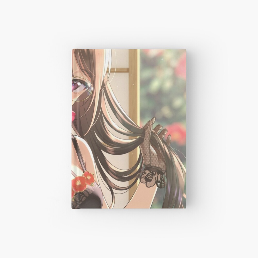 Anime girl underwear Hardcover Journal by Reynoka