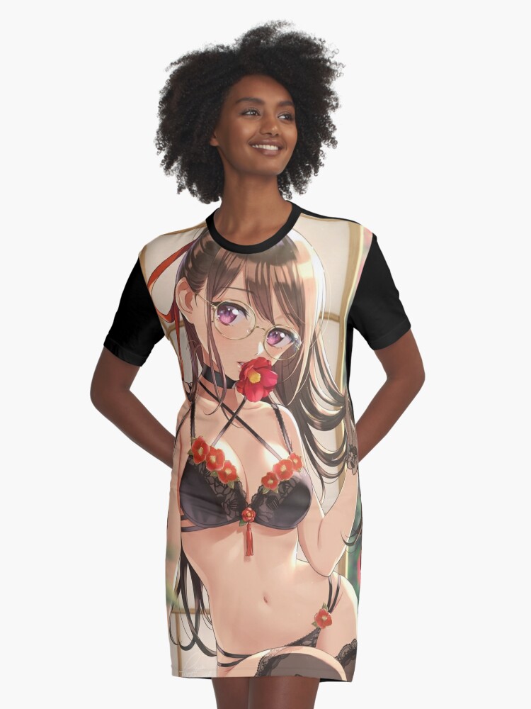 Anime girl underwear | Graphic T-Shirt Dress