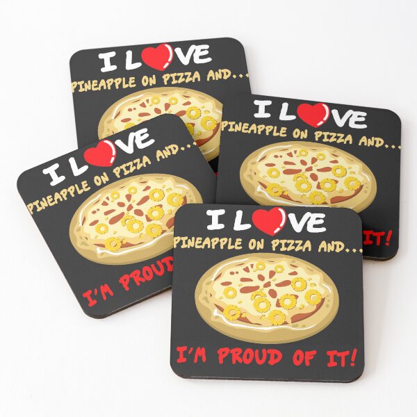 Item preview, Amo el diseño divertido de la piña de la pizza Hawaii designed and sold by gideonm.
