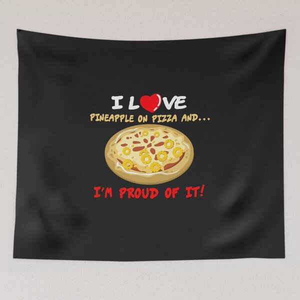 Item preview, I Love Pizza Hawaii funny pineapple design designed and sold by gideonm.