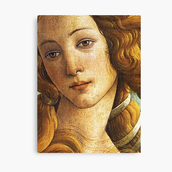 The Birth of Venus - Face Detail Canvas Print
