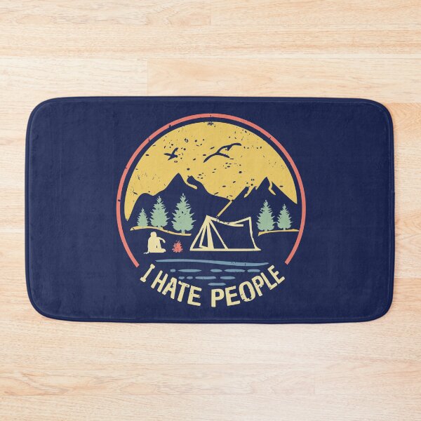 Item preview, I hate people I love camping funny vintage gift for hiking lover designed and sold by alenaz.