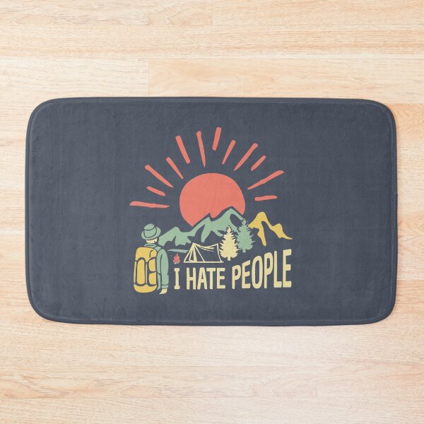 Item preview, I hate people camping long distance trail vintage colors design  designed and sold by alenaz.