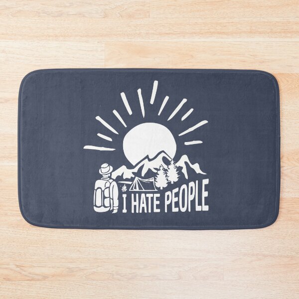 Item preview, I hate people camping hiking wild nature lover gift designed and sold by alenaz.