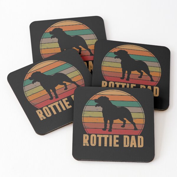 Item preview, Retro Rottweiler Dad Gift Rott Dog Owner Pet Rottie Father  designed and sold by Nikolaienko Artem.