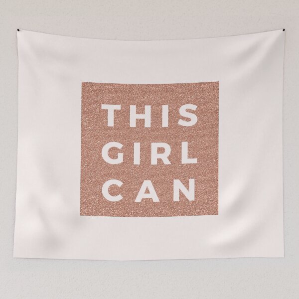 Item preview, This Girl Can | Copper Gold Glitter designed and sold by SoNifty.