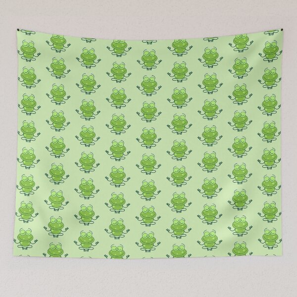 Item preview, Cool green frog devoted to joyful meditation designed and sold by Zoo-co.