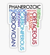 Phanerozoic aeons, eras, ages Sticker
