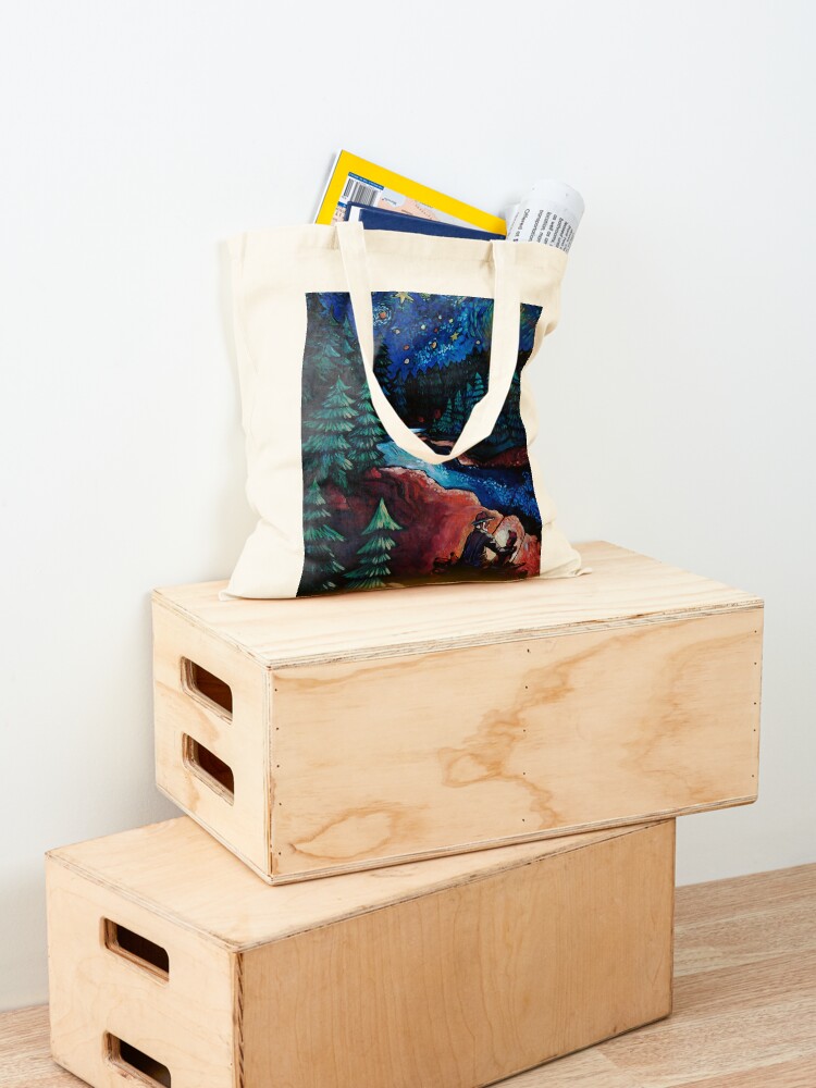 Thumbnail 4 of 5, Tote Bag, "Fishing Trips" by Chad Elliott designed and sold by Wildermans.