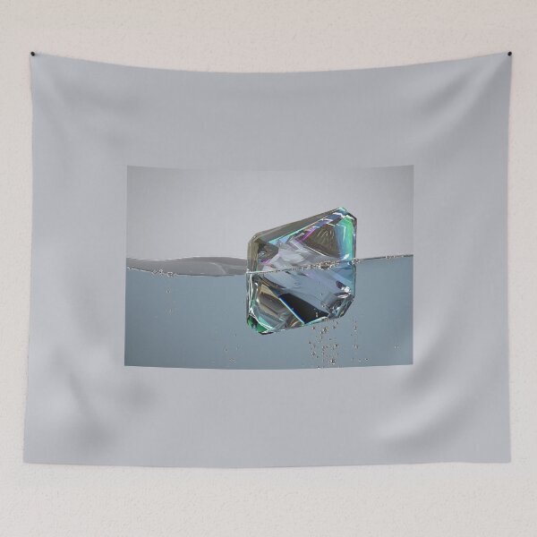 Item preview, diamond in blue water on gray designed and sold by Artem Ogurtsov.