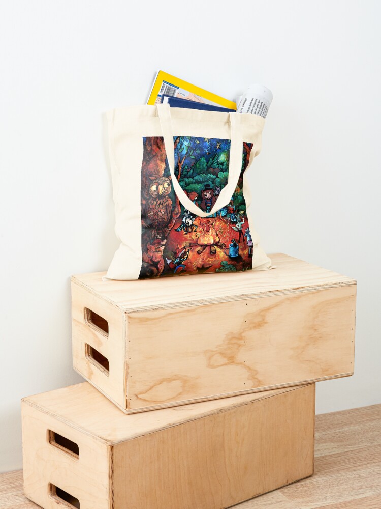 Thumbnail 4 of 5, Tote Bag, "Deep Woods Jam" by Chad Elliott designed and sold by Wildermans.