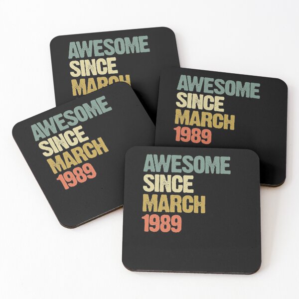 Item preview, Awesome Since March 1989 31st Birthday Gift designed and sold by vomaria.