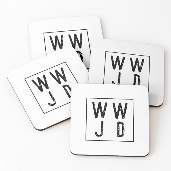 Item preview, WWJD Square designed and sold by move-mtns.