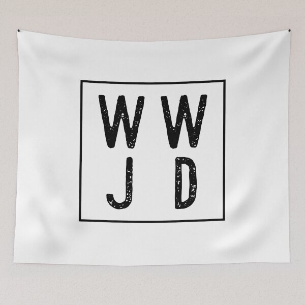 Item preview, WWJD Square designed and sold by move-mtns.
