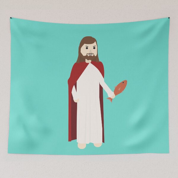 Item preview, Jesus Wielding Fish designed and sold by Mind Drip.