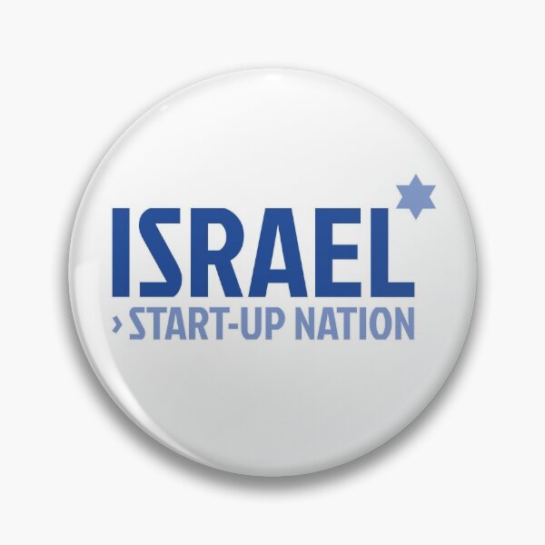 Item preview, Israel - Start-Up Nation Blue logo  designed and sold by MeLoveIsrael.