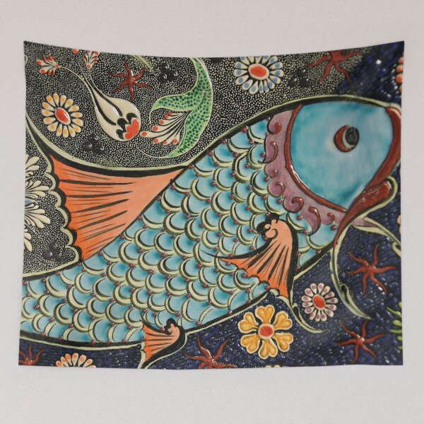 Item preview, Mosaic Blue Fish designed and sold by Hvll1116.
