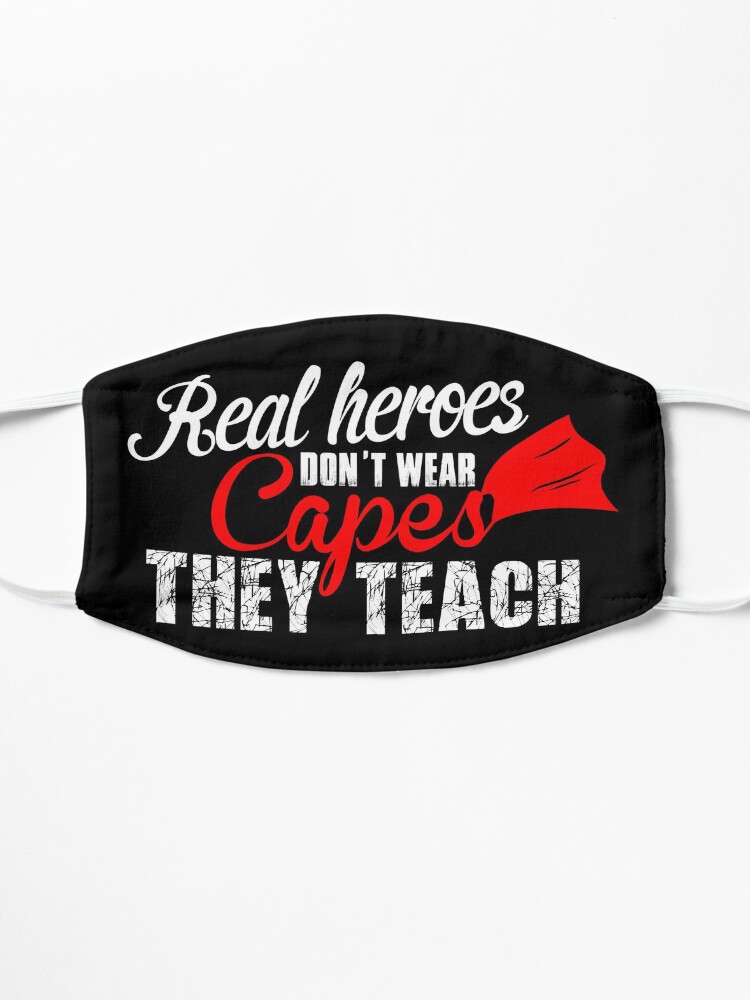 Alternate view of Real Heroes Don't Wear Capes design Mask