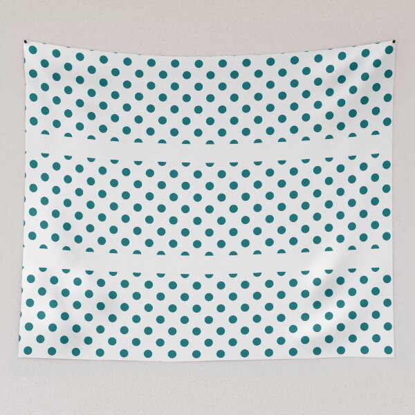 Item preview, Teal and White Polka Dots - Classic Print for a Reason. designed and sold by cgroenewald.