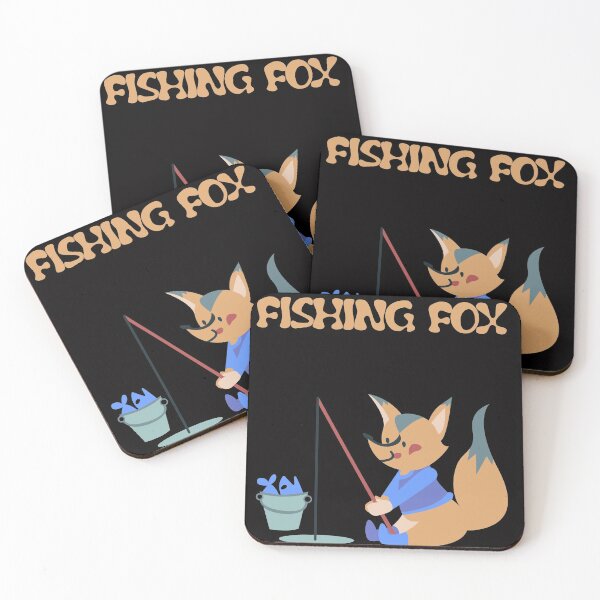 Item preview, The fishing fox fishes fish designed and sold by Imutobi.