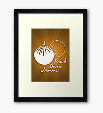 Onion Jammer Framed Print