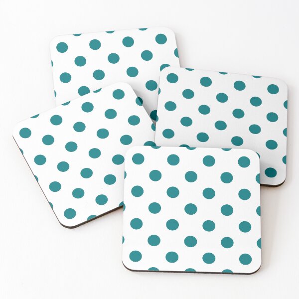 Item preview, Teal and White Polka Dots - Classic Print for a Reason. designed and sold by cgroenewald.