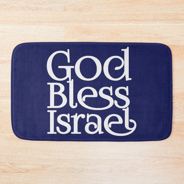 Item preview, God Bless Israel White Logo designed and sold by MeLoveIsrael.