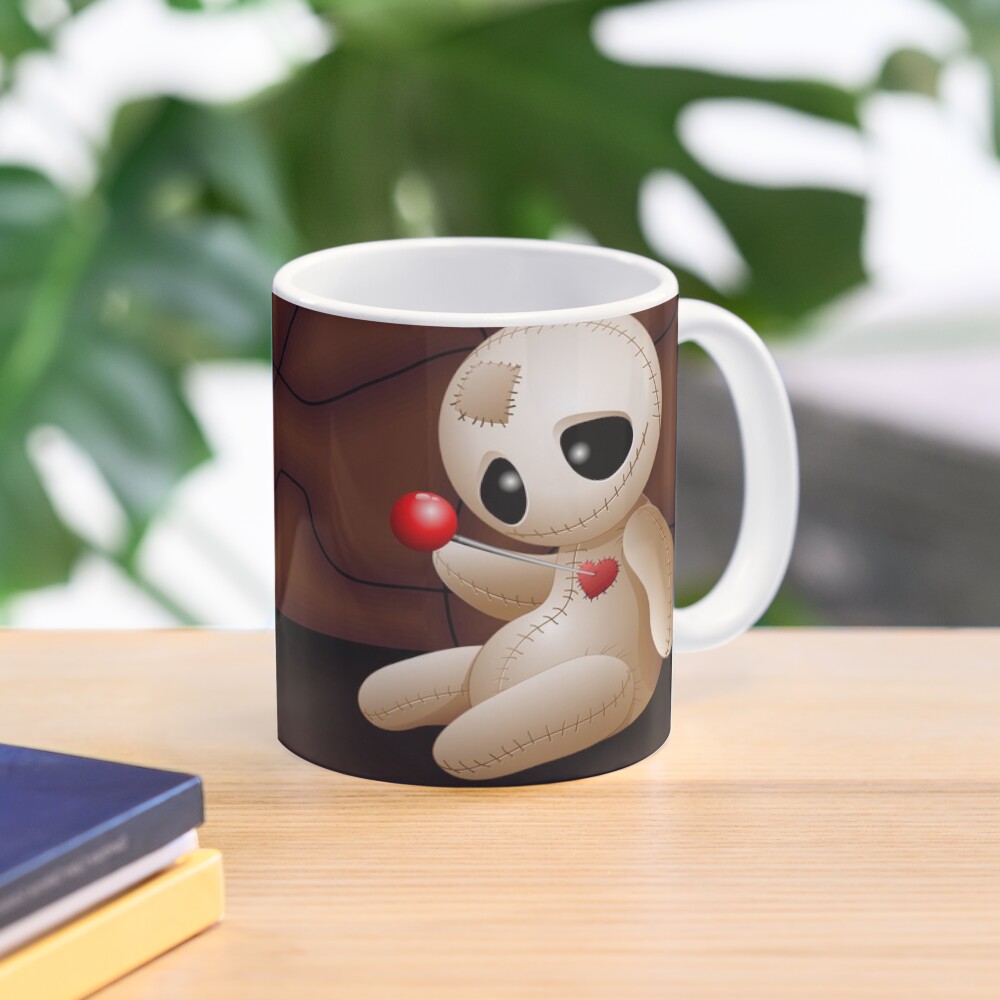 Voodoo Doll Cartoon in Love Coffee Mug