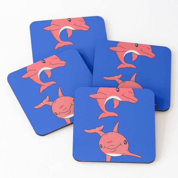Item preview, Pink cute and cute dolphins designed and sold by Imutobi.