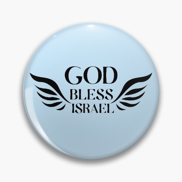 Item preview, God Bless Israel , Black Logo designed and sold by MeLoveIsrael.