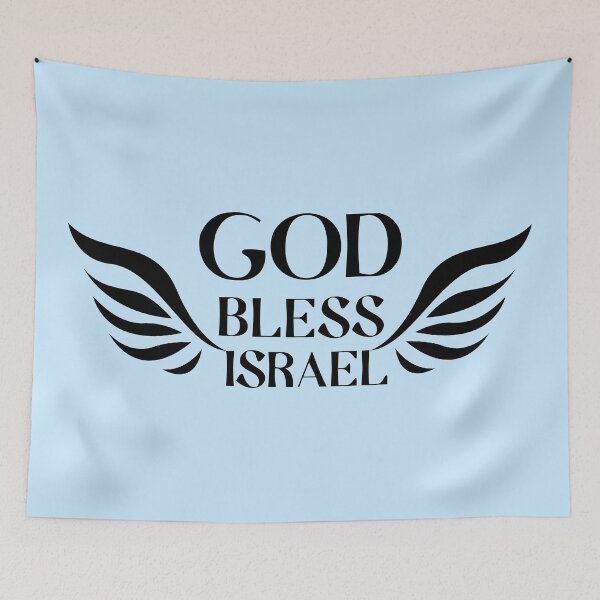 Item preview, God Bless Israel , Black Logo designed and sold by MeLoveIsrael.