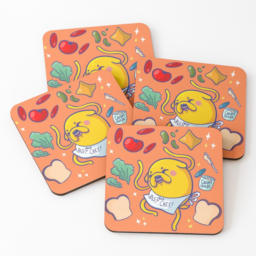 Make a sandwich with jake! Coasters (Set of 4)