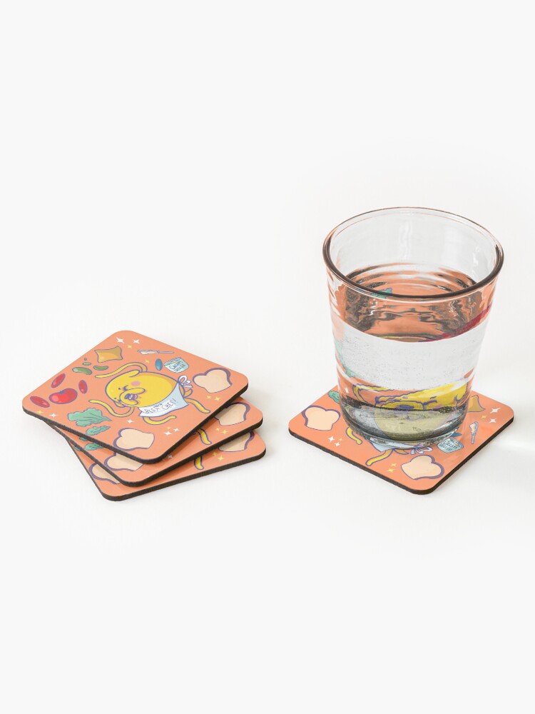 Alternate view of Make a sandwich with jake! Coasters (Set of 4)