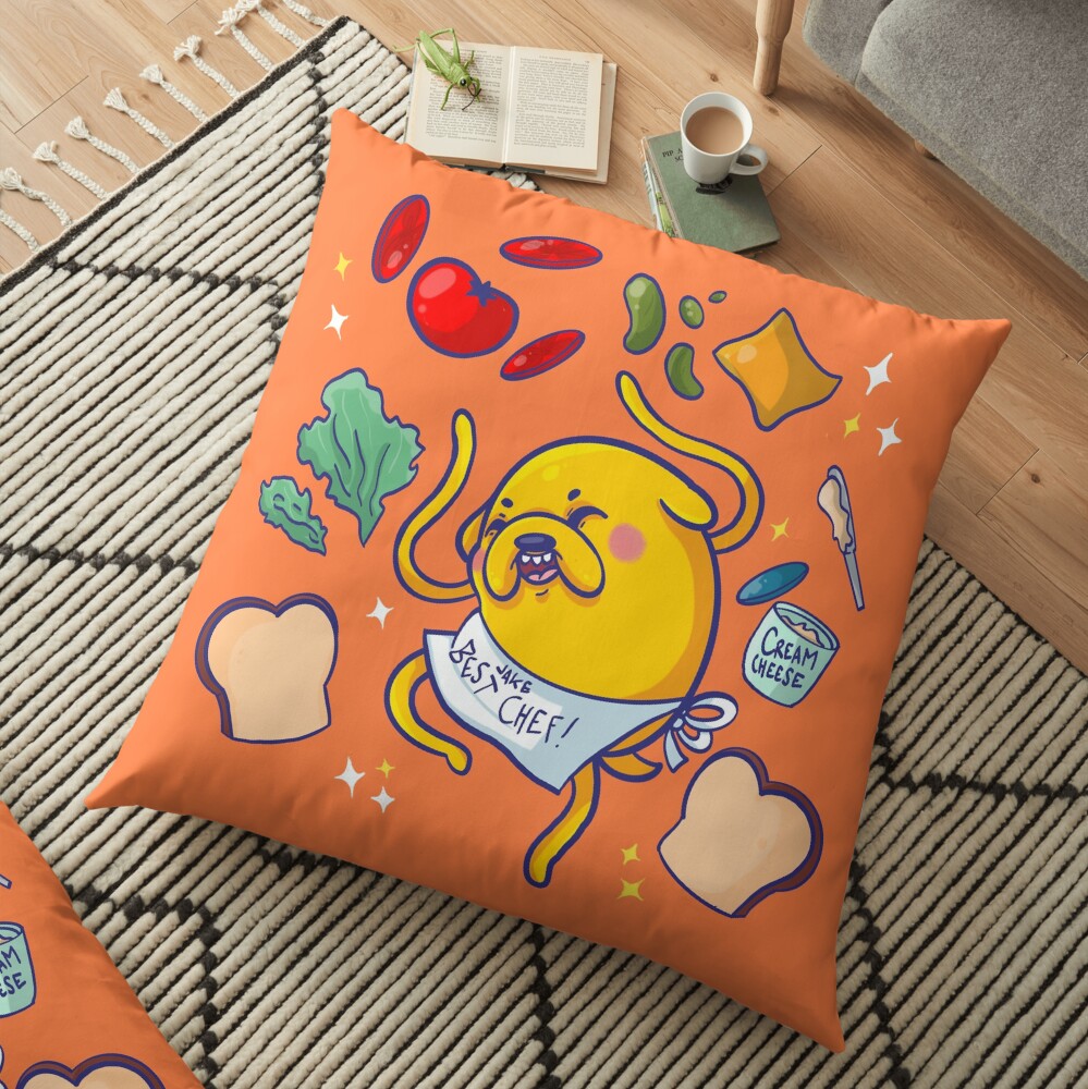 Make a sandwich with jake! Floor Pillow