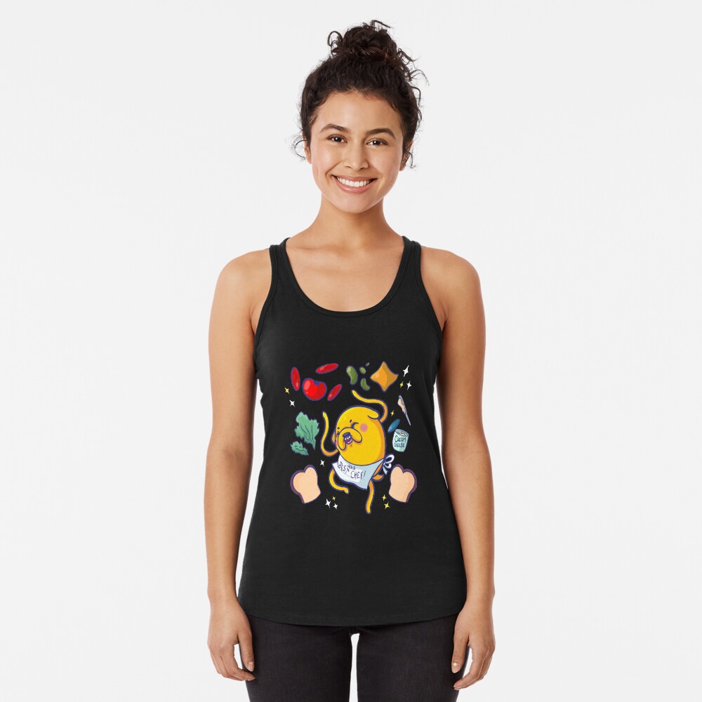 Make a sandwich with jake! Racerback Tank Top