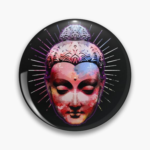 Item preview, Buddha Head Statue Tie Dye Style Beautiful Woman Face designed and sold by alenaz.