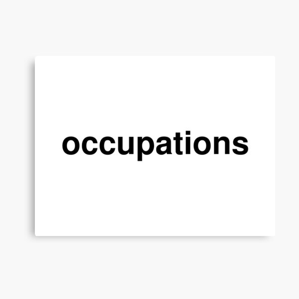 occupations Canvas Print