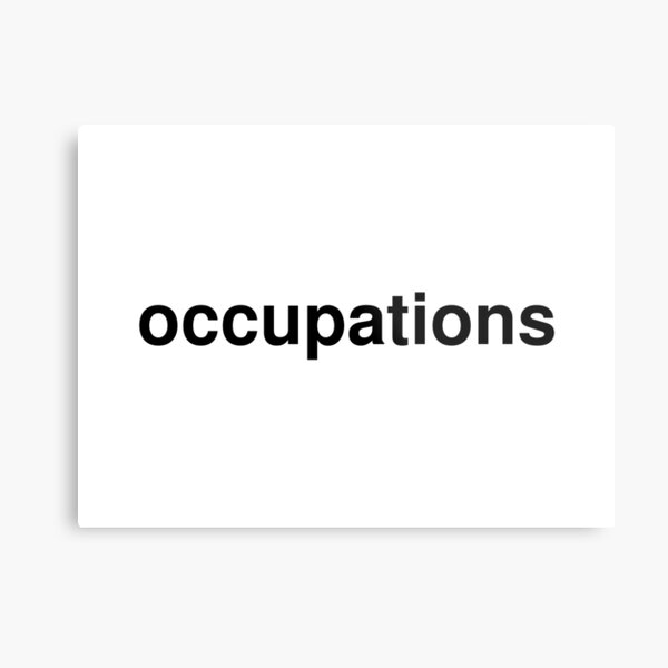 occupations Metal Print