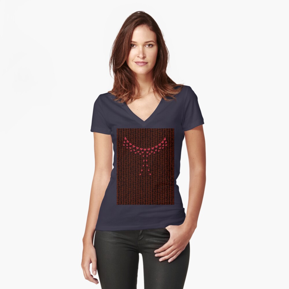 Item preview, Fitted V-Neck T-Shirt designed and sold by Vk91.