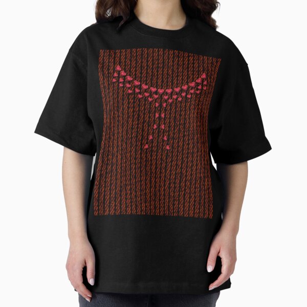 Love & Love Necklace Oversized T-Shirt