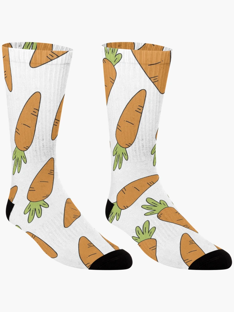 Thumbnail 3 of 5, Socks, Carrot Pattern Design designed and sold by TopMask.