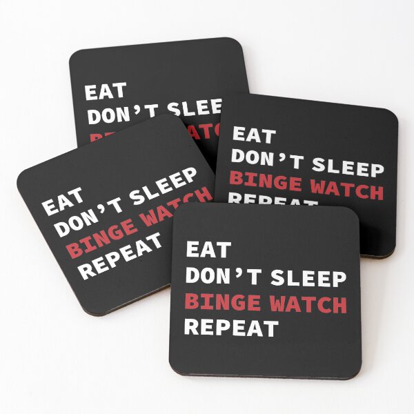 Item preview, Eat Dont Sleep Binge Watch Repeat TV Watcher Gift product designed and sold by jakehughes2015.