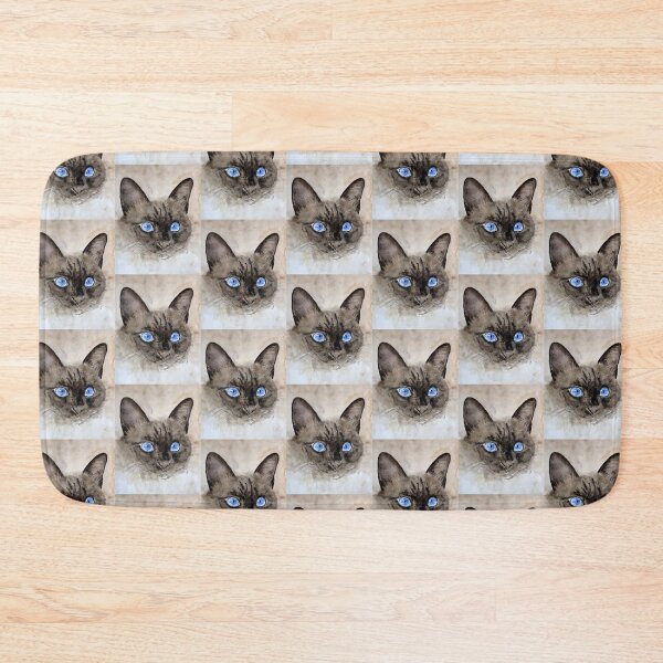 Item preview, Siamese cat designed and sold by joelle Guillaume.