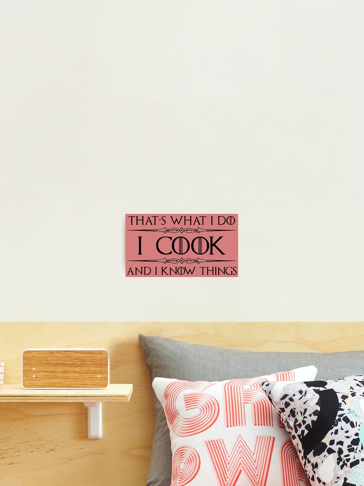 Cooking Gifts for Cooks & Chefs - I Cook and I Know Things Funny Gift Ideas  for Chef & Cooking Lovers Whether Restaurant of Home Cooker Zipper Pouch  for Sale by merkraht