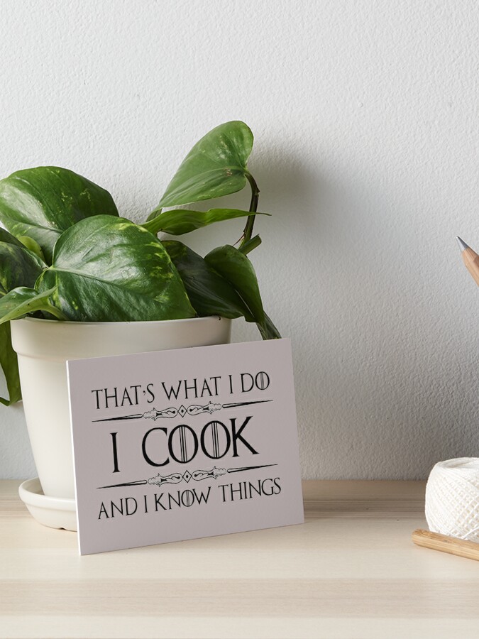 Cooking Gifts for Cooks & Chefs - I Cook and I Know Things Funny