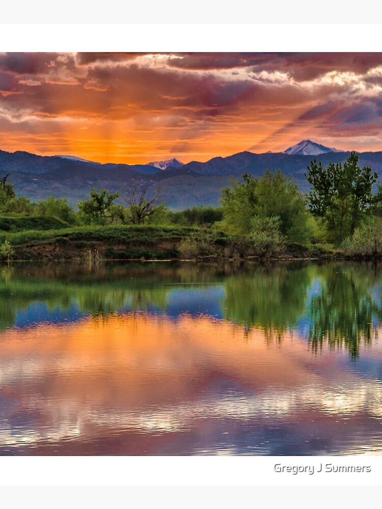 Sunset Sawhill Ponds Paintbrush by nikongreg